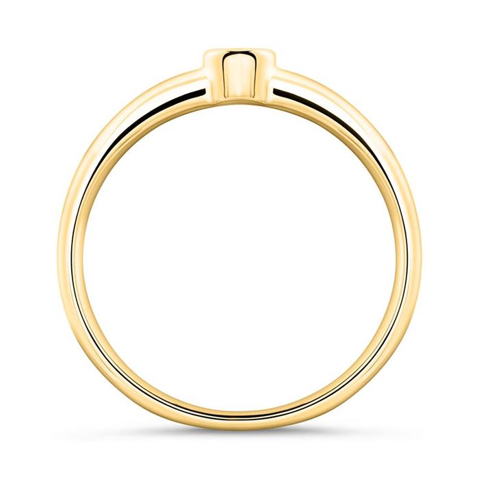 750er Gold Verlobungsring mit Diamant