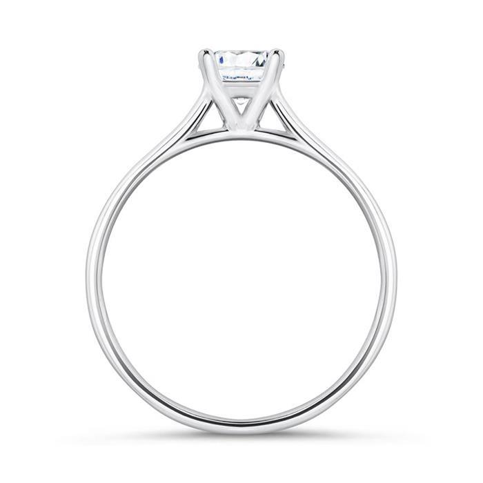 Diamond ring in 14ct white gold