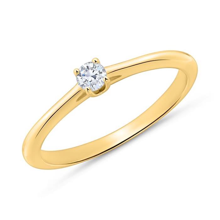 Diamond ring in 18-carat gold