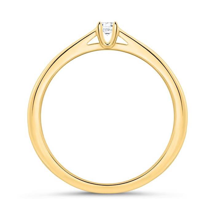 Diamond ring in 18-carat gold