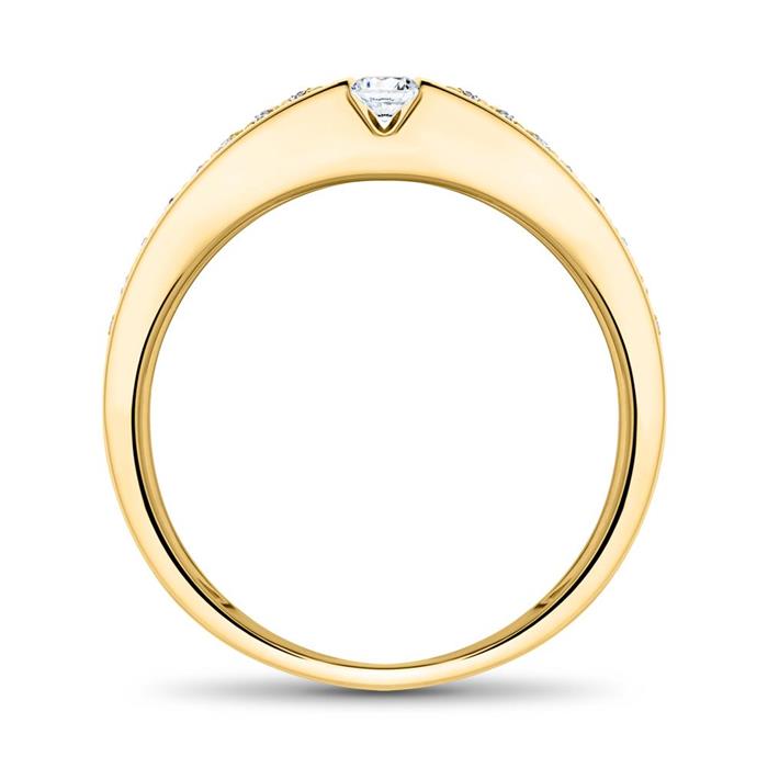 Ring aus 18K Weißgold mit Diamanten
