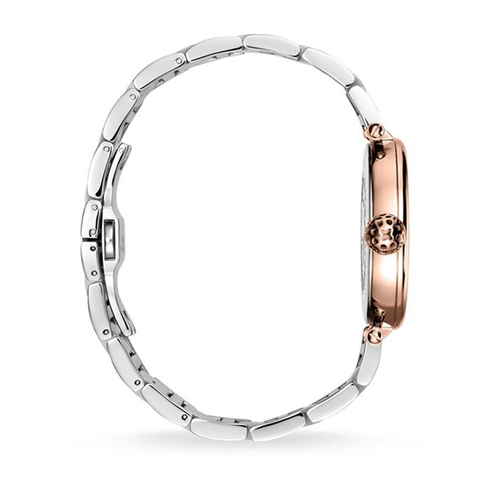 Reloj de mujer karma de acero inoxidable chapado en oro rosa