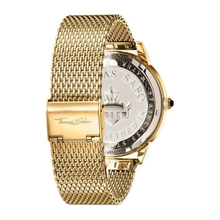 Reloj rebel spirit para hombre en acero inoxidable chapado en oro