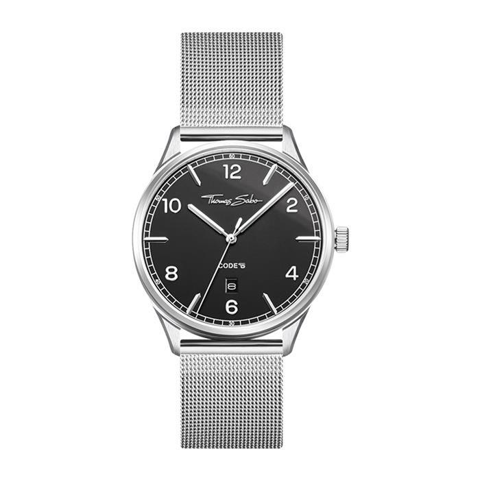 Code Ts horloge zilver zwart voor dames en heren
