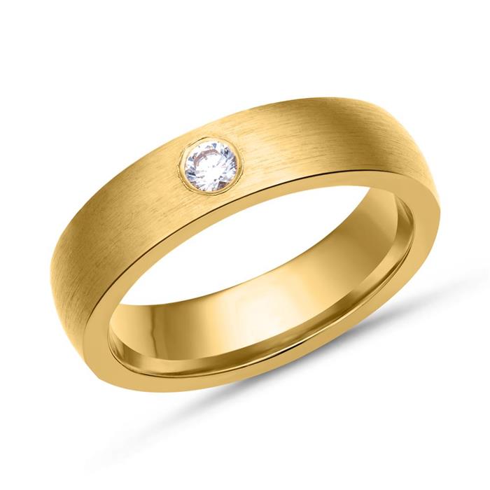 Wedding Rings 14ct Yellow Gold With Diamond
