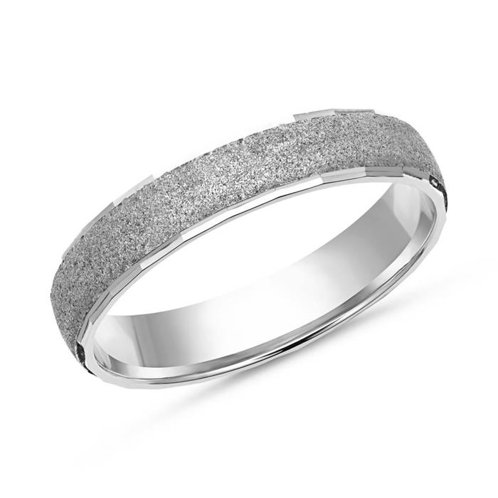 Wedding rings 18ct white gold with diamond