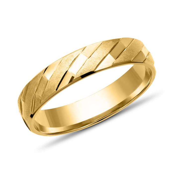 Wedding rings 18ct yellow gold