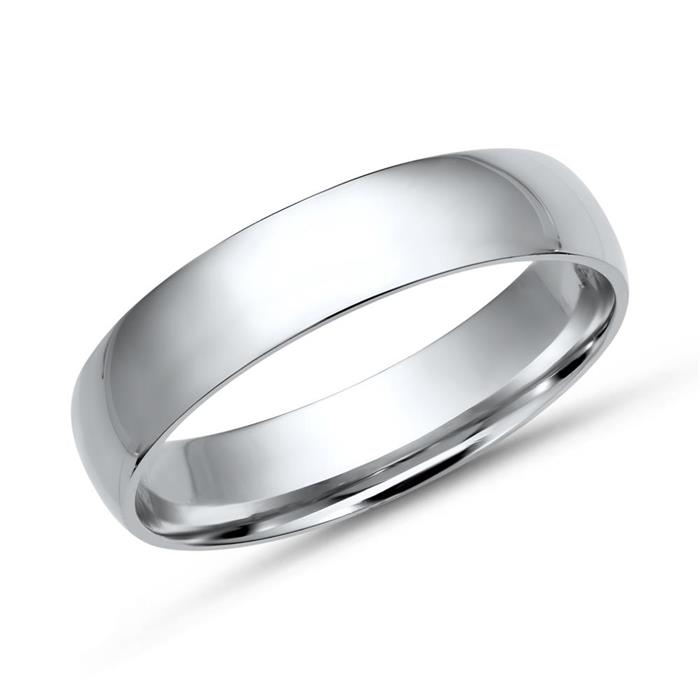 White gold 8ct wedding rings with diamond