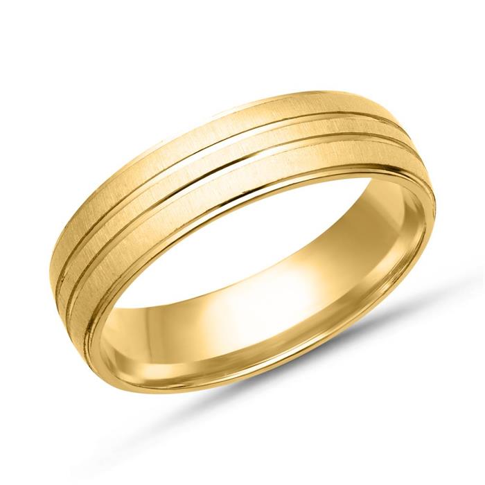 Wedding rings 18ct yellow gold with diamond