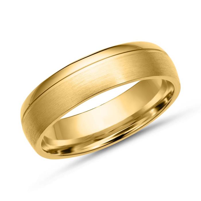 Wedding rings 18ct yellow gold 3 diamonds