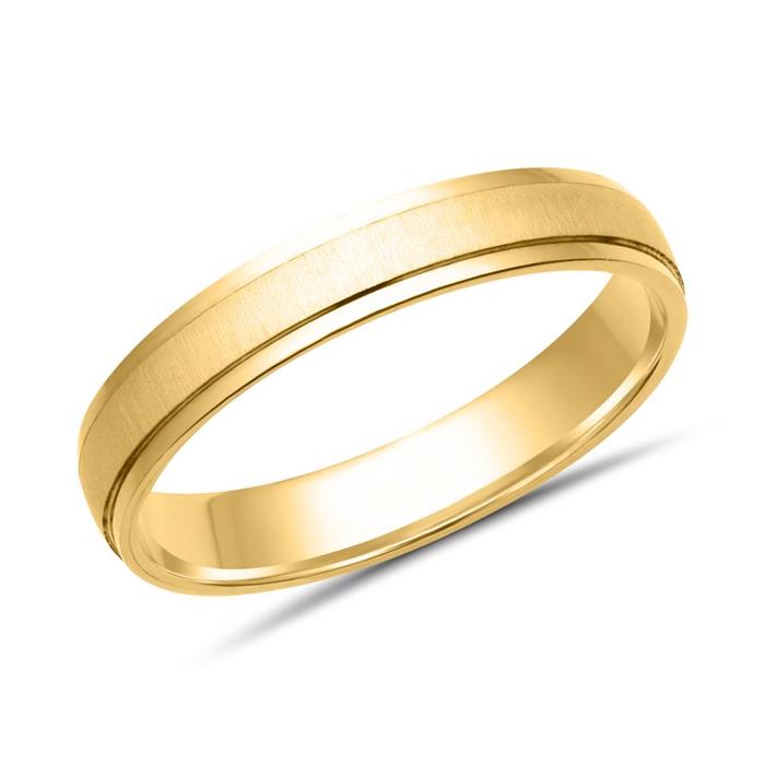 Wedding rings 18ct yellow gold with diamond