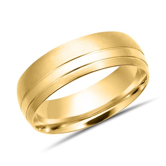 Wedding rings 14ct yellow gold 3 diamonds