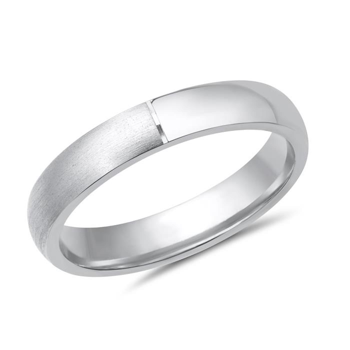 Wedding rings 18ct white gold 2 diamonds