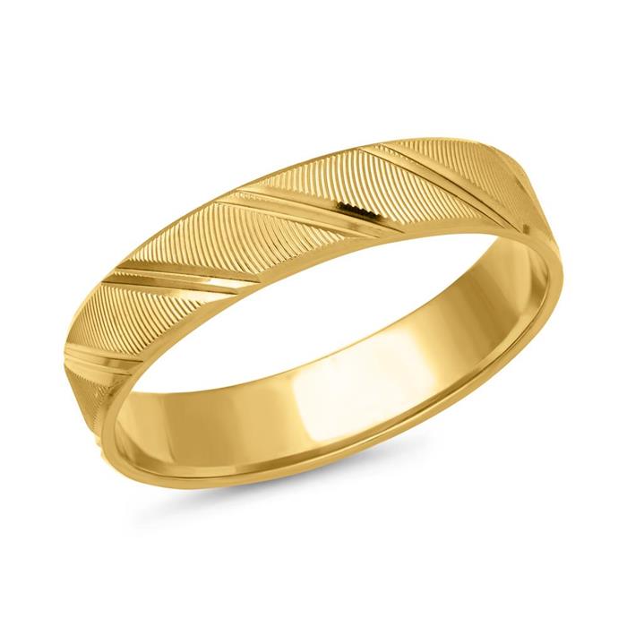 Wedding rings 18ct yellow gold