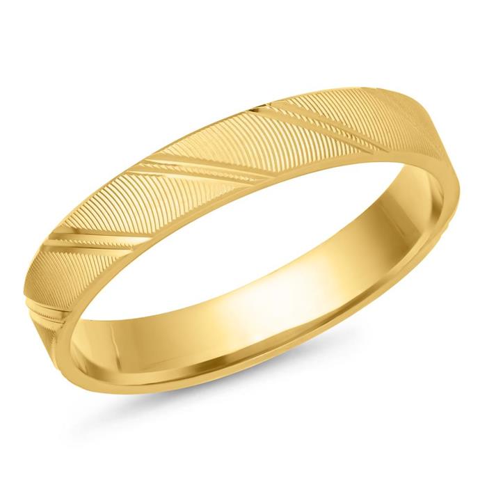 Wedding rings 18ct yellow gold