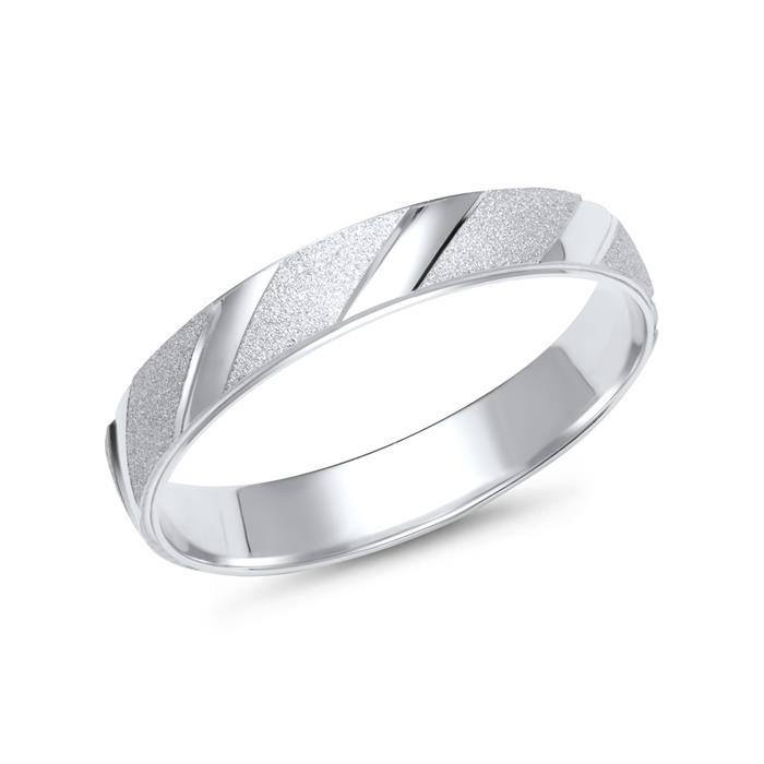 Wedding rings 14ct white gold