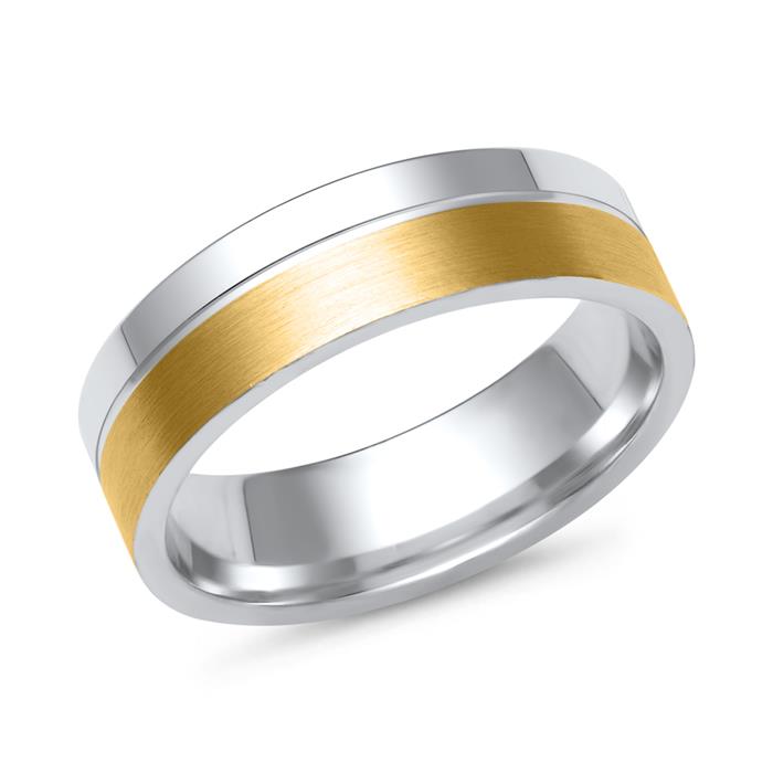 Wedding rings 14ct yellow-white gold 24 diamonds