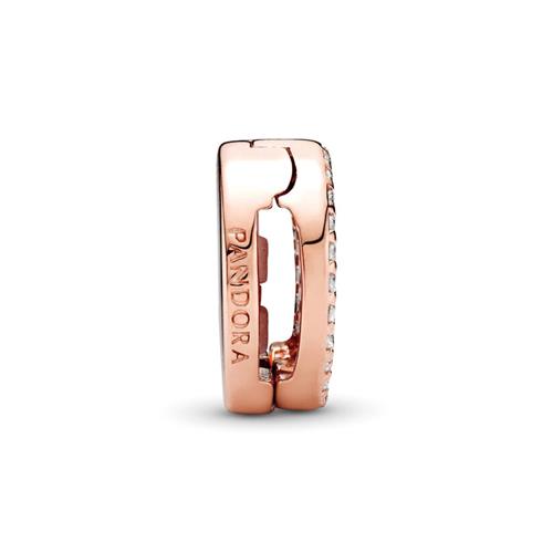 ROSE reflections clip for ladies with zirconia engravable