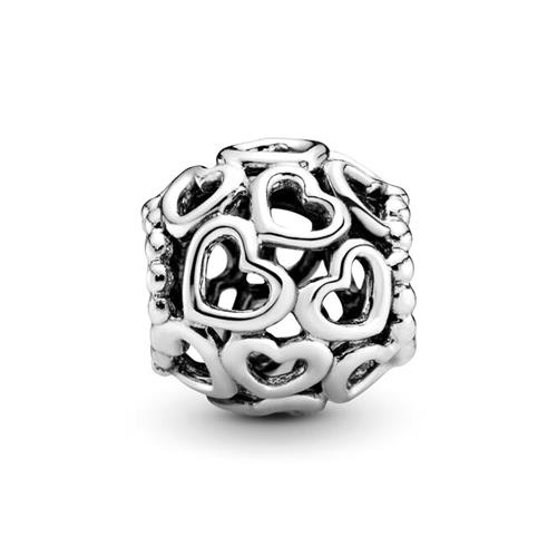 Sterling Silver Charm In Heart Design