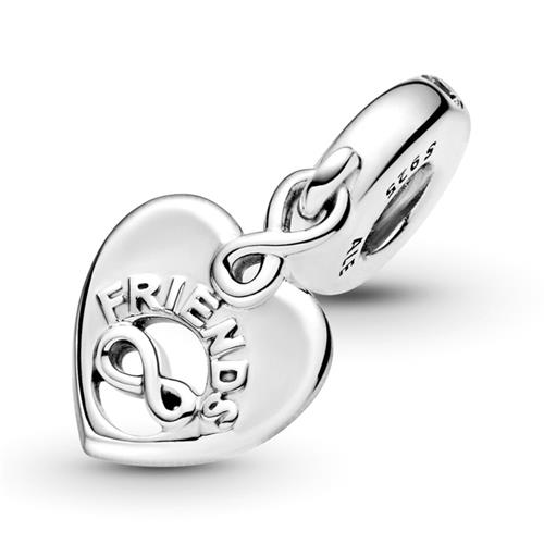 Sterling Silver Friends Forever Charm Pendant