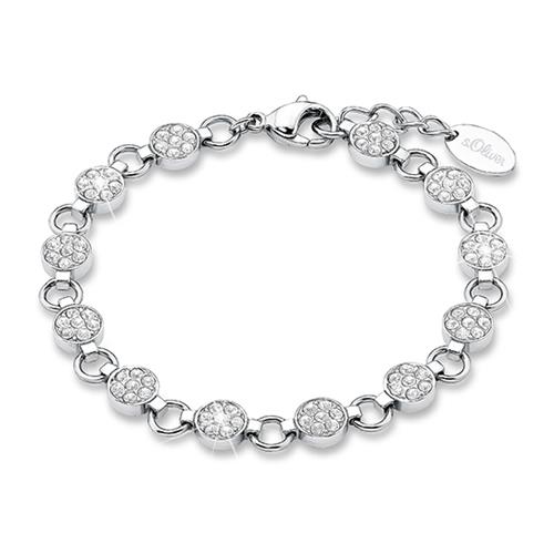 Stainless Steel Bracelet For Ladies With Swarovski Crystals