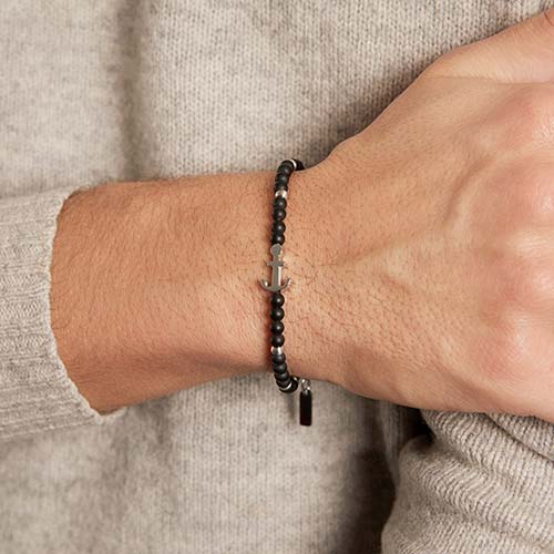 🦚 Armband Anker aus Edelstahl un...