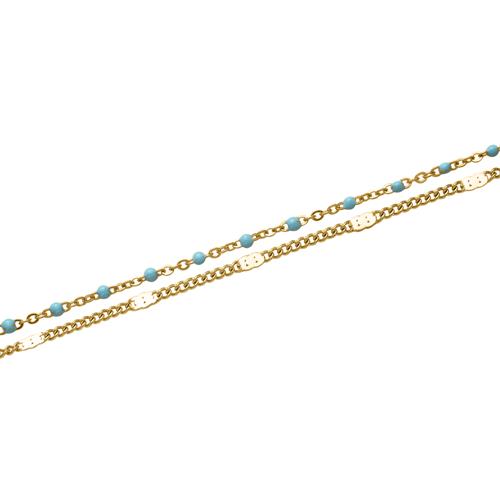 Ladies' Layer Bracelet In Gold-Plated Stainless Steel