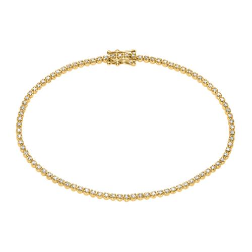 Ladies 14K Gold Tennis Bracelet With Diamonds