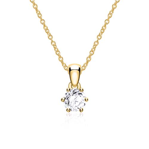 Diamond Necklace For Ladies In 585 Carat Gold