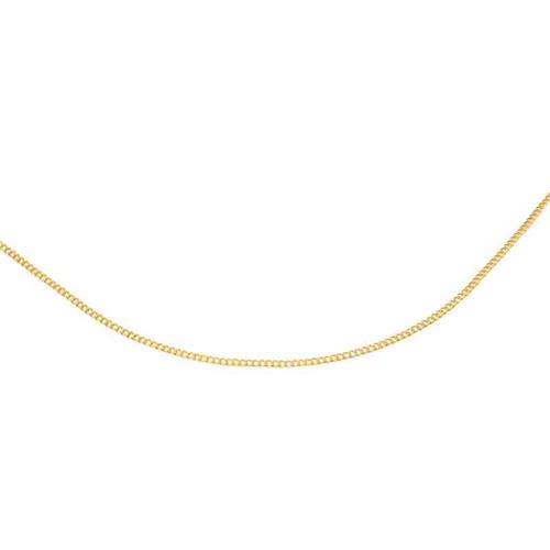 14ct Gold Chain: Curb Chain Gold 45cm