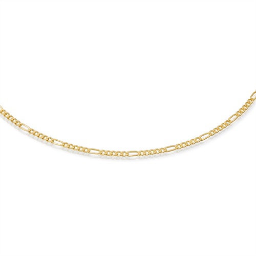333er Goldkette: Figarokette Gold 45cm