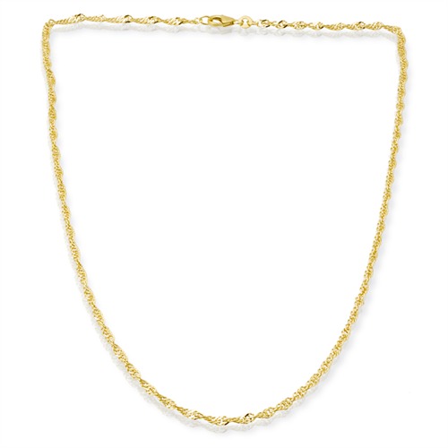 8ct Gold Chain: Singapore Gold Necklace 50cm