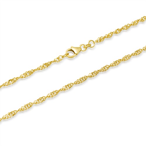 8ct Gold Chain: Singapore Gold Chain 45cm