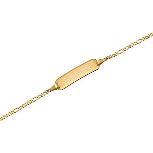 333er Goldarmband: ID-Armband Gold 14cm BIN5001