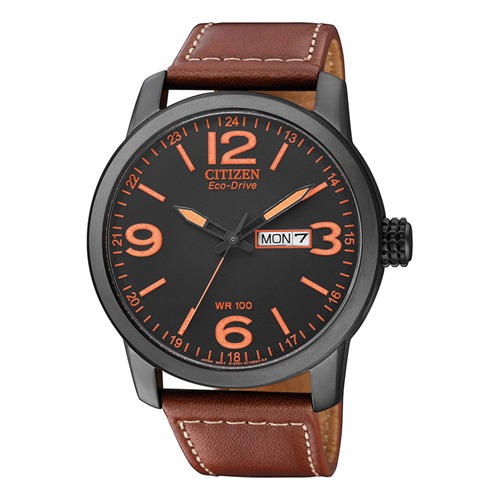 Sports Mens Watch Leather Brown