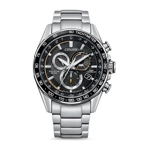 Mens Radio Controlled Chronograph With Eco-Drive
