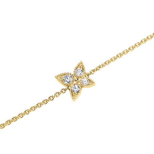 Armband für Damen aus 14K Gold mit Diamanten