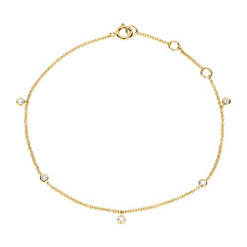 Armband für Damen aus 585er Gold mit Diamanten