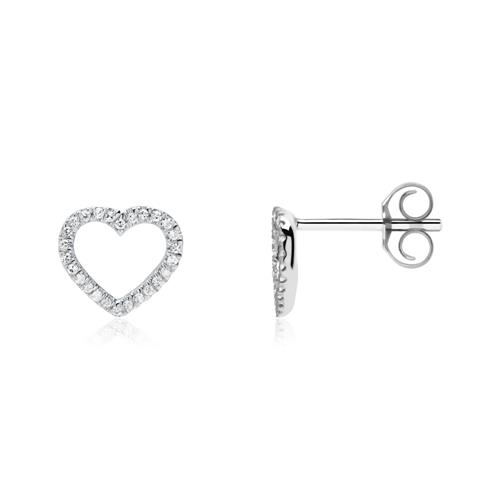 14ct White Gold Earrings With Diamonds