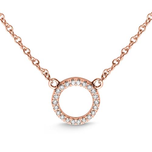 Necklace Circle For Women In 18ct Rose Gold