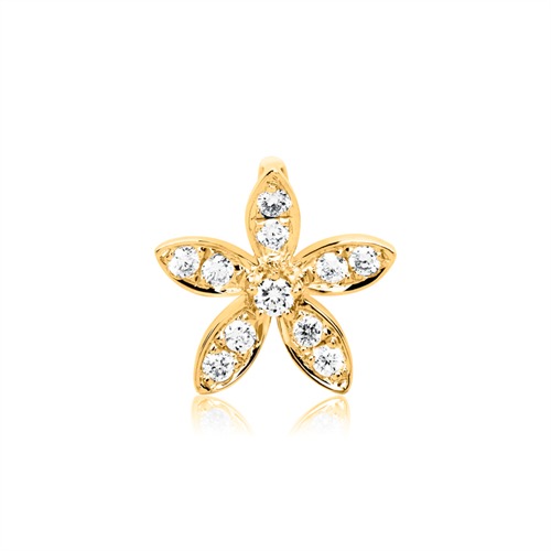 Blütenanhänger 585er Gold Diamant