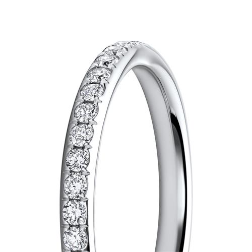 Rhodium-Plated Diamond Ring In 18ct White Gold