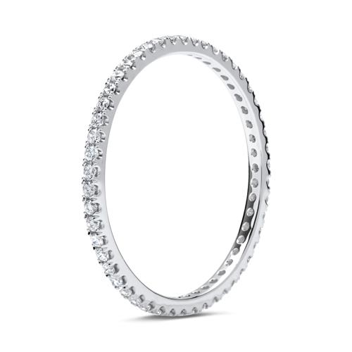 Eternity Ring 585er Weißgold 50 Diamanten