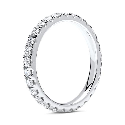 Memoire-Ring 585er Weißgold 29 Diamanten