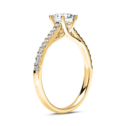 14 Karaat Gouden Diamanten Ring