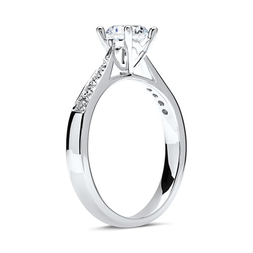 Diamant Ring 18 Karaat Witgoud