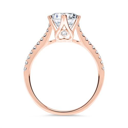 750er Roségold Ring mit Brillanten
