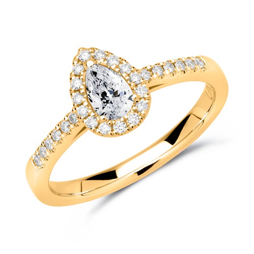 🦚 750er Gold Ring mit Diamanten...