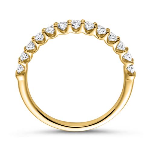 Memoire Ring 750er Gold 13 Diamanten