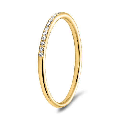 Memoire Ring 750er Gold 25 Diamanten